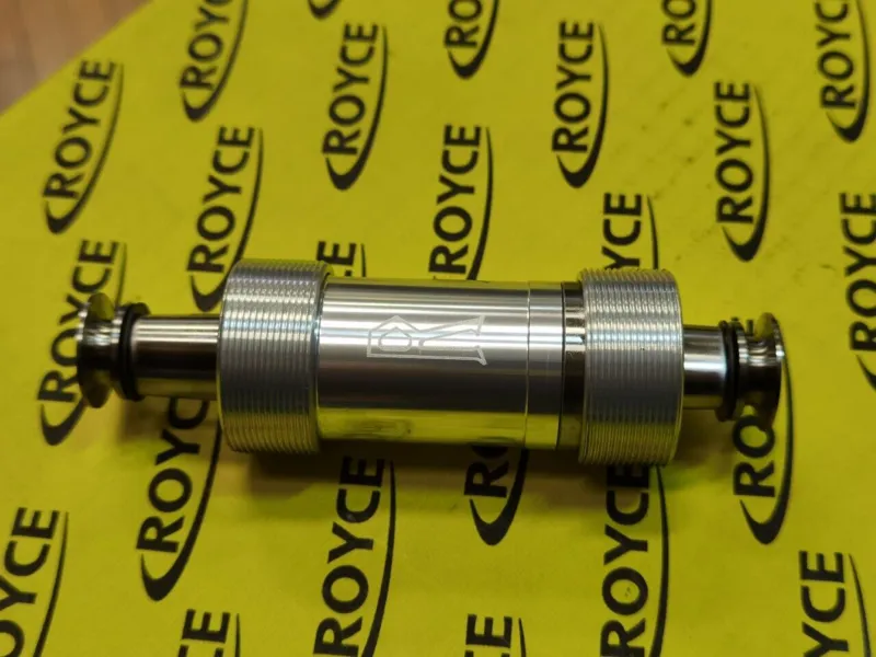 Royce Chainset and BB in Black 49t with Ti End Bolts Trilobe-6